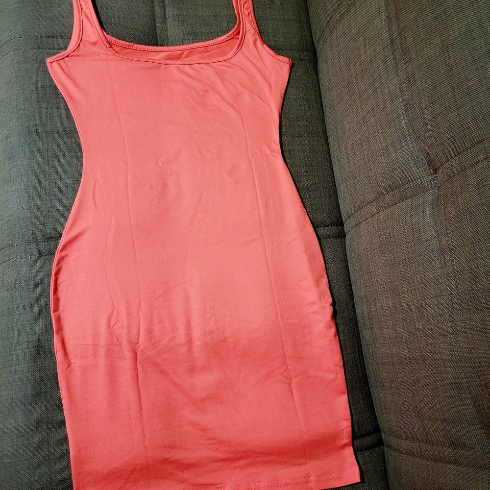 Women's Scoop Neck Sleeveless Tank Slim Fitted Bodycon Mini Club Dress